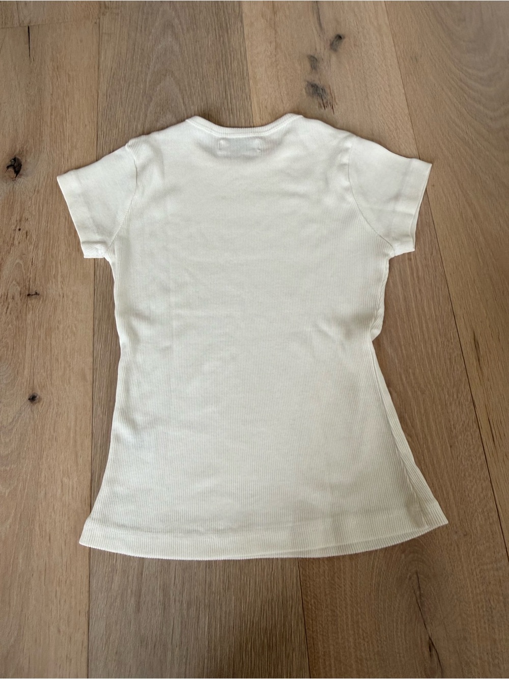 RLT Ribbed White Tee - Picture 3 of 3